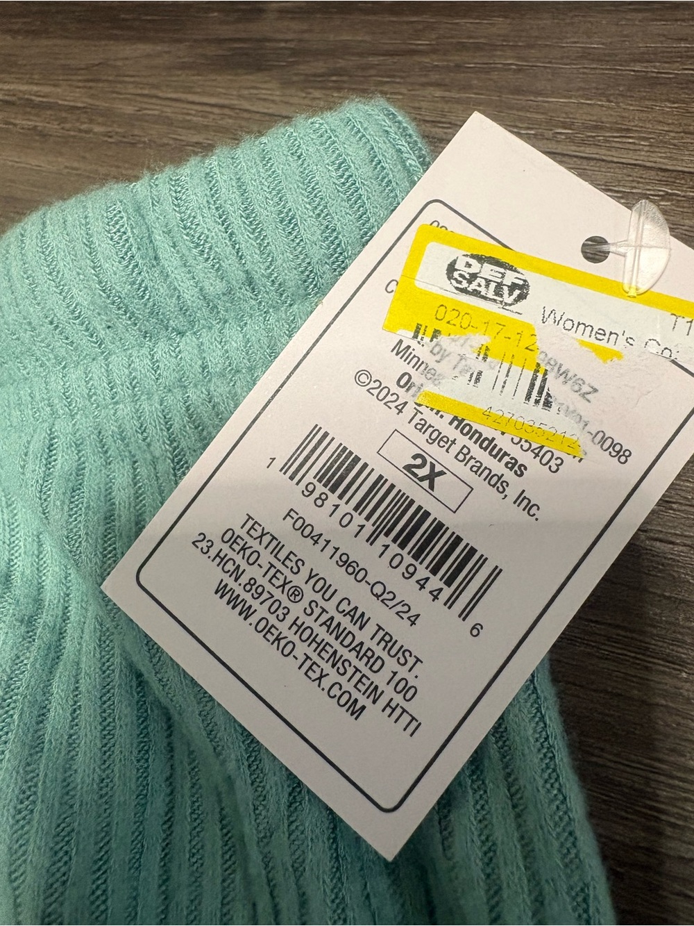 Auden Mint Ribbed Knit Top - Picture 8 of 8